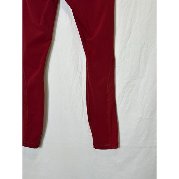 Lululemon Wunder Train High Rise Tights 25" Mesh Side Panel Size 6 Brick Red - Picture 3 of 5